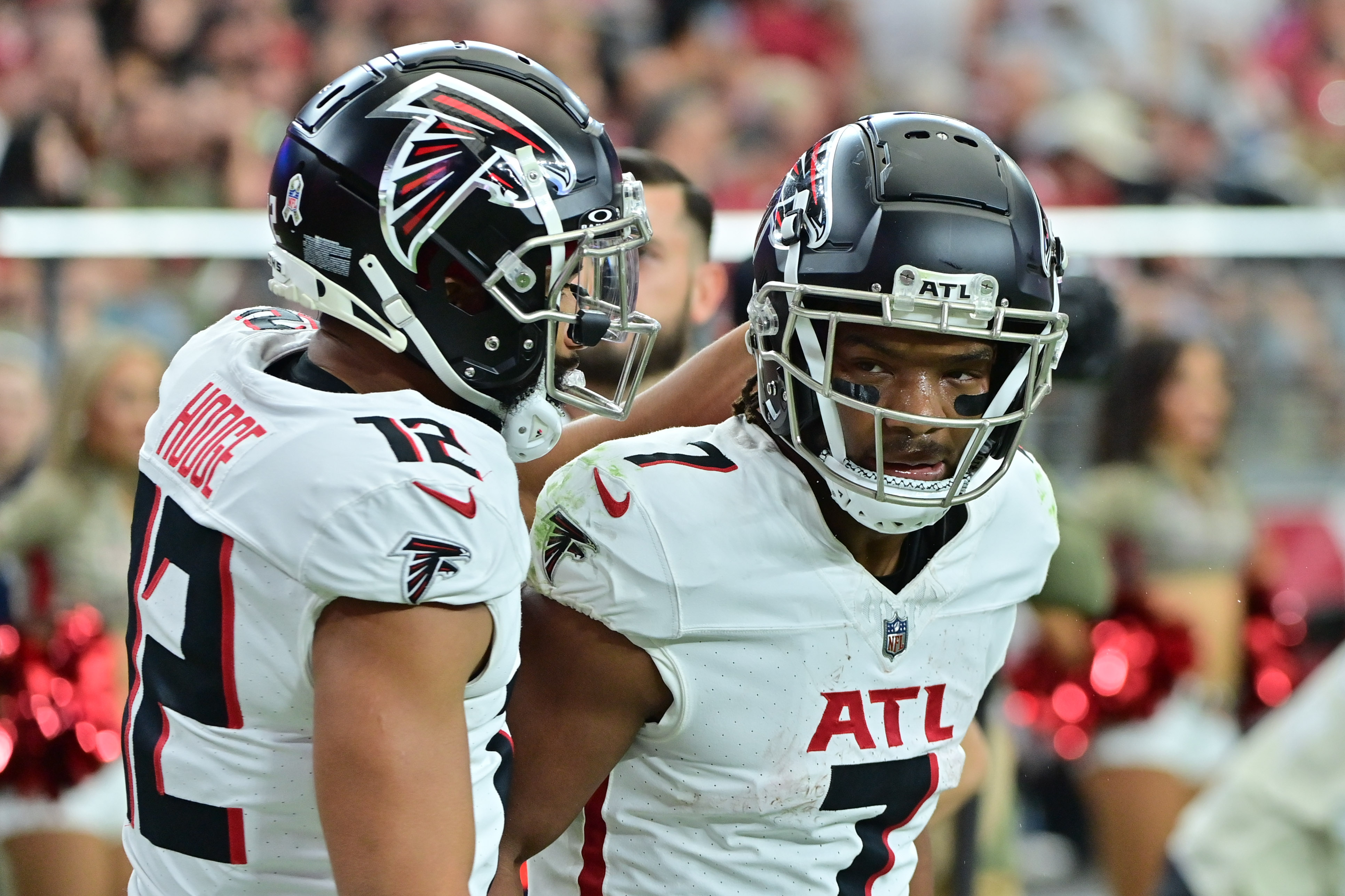 KhaDarel Hodge, Bijan Robinson and the Atlanta Falcons will wear their white jerseys in Week 13. 
